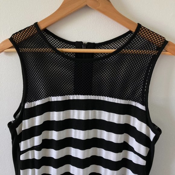 BNWT Roman Women's Black & White Stripe Maxi Dress UK Size 14 - Picture 3 of 14